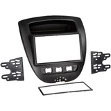 2-DIN Radioblende für Citroen C1/Peugeot 107/Toyota Aygo schwarz
