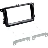 2-DIN Radio Frame for Seat/Skoda/VW Gloss Black
