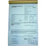 Tyre Storage Forms BLOCK M - 25 Sheets