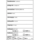 Reifeneinlagerungs-Aufkleber Rolle 100 Stück