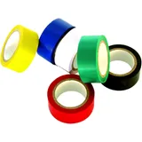 Insulation Tape Set 6 Rolls 5M Various Colors