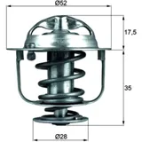 Thermostat SIMPLE Fit ID 82C mit Dichtung MQ 3270550 passend für: Honda GL