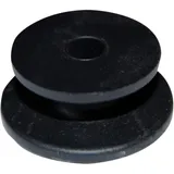 Rundknopf schwarz Kunststoff für Expanderseil 24X24X14MM