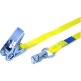 Lashing Strap 25mm/0.5+4.5m with Ratchet for Airline Yellow