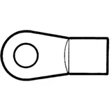 Schraubaue M10 Ø 8,1 mm Flach verzinkt
