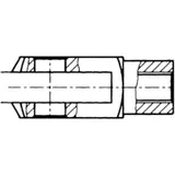 Gabelkopf M10 x 20 mm für Motorräder
