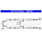 Brake Cable for Motorcycles ID SEE 3411300 08/24
