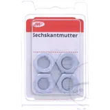 JMP Hex Nut M10 KL8, galvanized, Pack of 4
