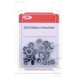 Galvanized M5 Hex Nuts (Self-Locking) - Pack of 20