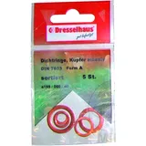 Dichtring Set Kupfer massiv 7603A Packung 5 Stück passend für: Honda CRF