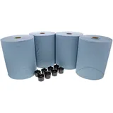 JMP Putzpapierrollen Set mit 8 Adaptern für Reinigung