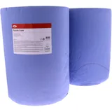 Putzpapierrolle 3-lagig JMP blau – 2 Stück 500 Blatt 170 Meter Zellstoff