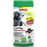 COCKPIT CARE WIPES SONAX MATT EFFECT GREENLEMON
