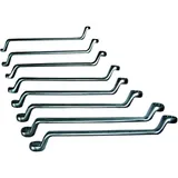DOUBLE RING SPANNER SET JMP 8 PIECES 6-22MM CRANKED