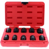 IMPACT SOCKET SET HEX 1/2 JMP 10 PIECE 13-24MM SHORT