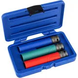 Impact Socket Kit HEX 1/2 3 T for Alloy Wheels 17, 19, 21 mm