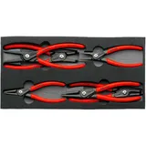 Knipex Circlip Pliers Set in Foam Insert, Six-Piece