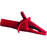 Krokodilklemme für Prüfungen, rot