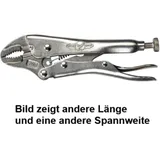 Locking Pliers with Curved Jaws and Wire Cutter 175 mm