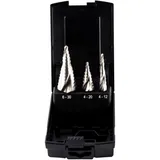 3-Piece Step Drill Bit Set for Metal