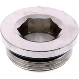 G 1" Brass Blind Plug