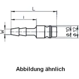 Stecknippel Stahl LW 9 mm für Motorräder