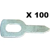GYS straight welding eyes - 100 pieces for bodywork repair tools