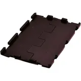 Klappdeckel schwarz für Stapelkasten 600 mm x 400 mm