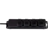 Steckdosenleiste 4-fach IP44 mit 2m Neopren-Kabel