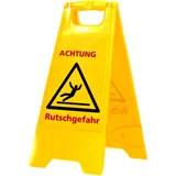 Caution Wet Floor Sign Stand Yellow