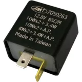 Electronic flasher relay 12V 2 pole JMP for: Aprilia SR, Scarabeo, RS, SYM Symphony, Jet, Jet14