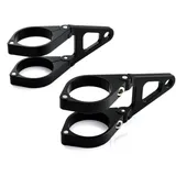 Lampenhalter Daytona Aluminium 41 mm kurz schwarz