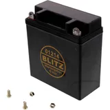 Battery 01214 gel black without BLITZ cover for: MZ/MUZ ES, TS, ETS, Triumph 6T, T90, TR5