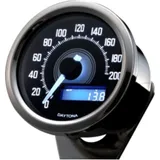 Electric chrome speedometer 60 mm for motorcycles