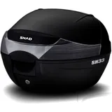 Topcase schwarz 33 Liter Shad SH33 mit Trägerplatte passend für: Honda CB, CBR, CBF