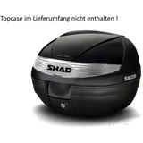 SHAD Topcase Zierdeckel SH29 schwarz metall