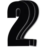 RACE NUMBERS NO.2 BLACK BIRD RACING for Motorcycles 7112465