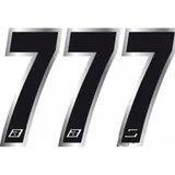 Race numbers no.7 black bird racing