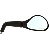 Mirror oval black/black right for: MBK YQ, Yamaha YQ