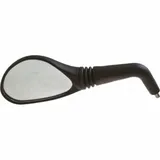 Spiegel oval schwarz/schwarz links