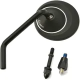 BLACK LEFT MIRROR for: Universal Daytona