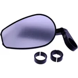 Daytona Short Aluminium Bar End Mirror Black