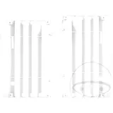 Radiator guards white for: Honda CRF