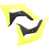 Radiator scoops kit fluorescent yellow