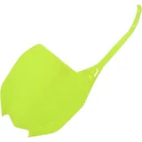 Number plate yellow flourescent