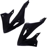 Radiator Scoops Black Kit for Motorcycles