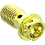 Hohlschraube einfach M10 x 1. 25 Titan Racing gold passend für: Honda CBR, CB, VT