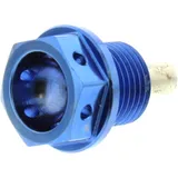 Magnetic oil drain plug M14X1. 25 12mm titanium blue for: Suzuki AN, UH, DR