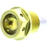 Ölablassschraube magnetisch JMP Bolt M14X1. 5 mm 12 mm Titan gold passend für: Triumph Tiger, Bonneville, Street Triple