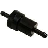 Kraftstofffilter 6,5 mm Alu schwarz für Motorräder